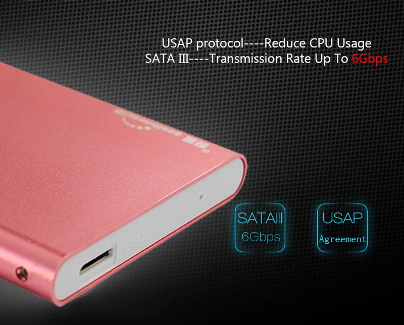 2pcslot 2.5inch hdd case 6gbps usb 3.0 high speed hdd caddy sata III II (4)