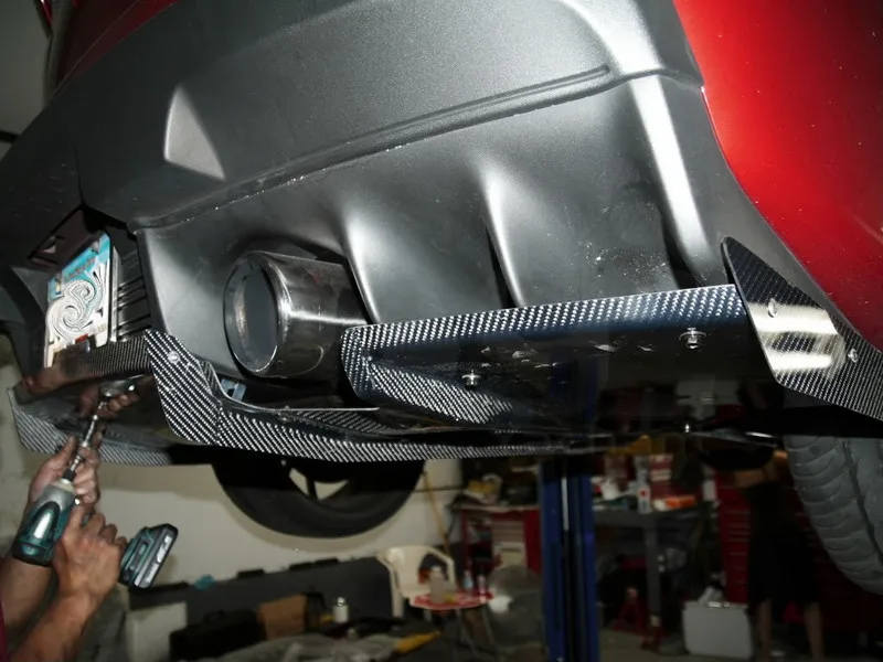 2008-2012 Mitsubishi Lancer Evolution X Varis Collaboration AREO Style Rear Diffuser FRP (13)