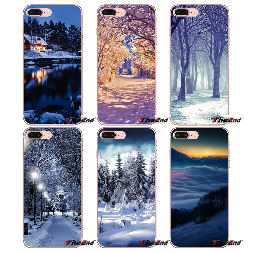 

For iPhone X 4 4S 5 5S 5C SE 6 6S 7 8 Plus Samsung Galaxy J1 J3 J5 J7 A3 A5 2016 2017 Soft Transparent Cases Cover Winter Sonata