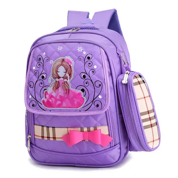

Nylon cartoon kids computer backpack children school bag with pencil bag mochila infantil escolar bolsa for teenagers girls boys