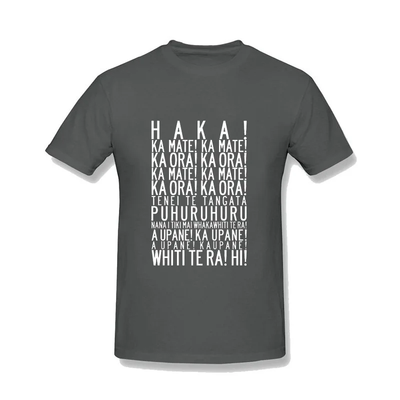 الكلمات على haka نيوزيلندا للرجبي الكرة الفانيلة فريق 100% ٪ مضحك القمصان للرجال قصير كم t-shirt ملابس الرجل الزى