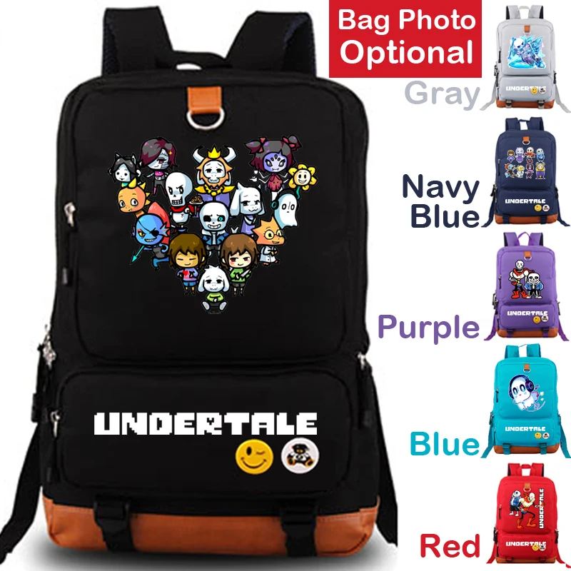 

Undertale school bags for teenage Boy Anime school Backpack laptop Storage bags Casual travel bag Cartoon travel Backpack Men