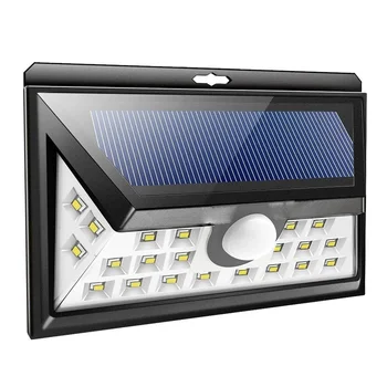 

24 LEDs Solar Light Outdoors No Strings With Motion Sensor Solar Lamps For Garden Waterproof Outdoor Lighting Yard Street Light