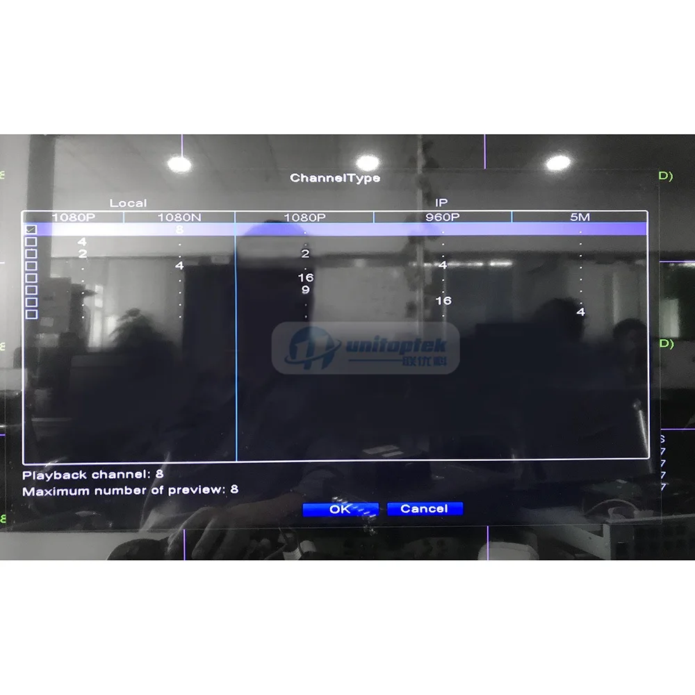 H.264 8Ch AHD DVR CVI TVI 5 в 1 рекордер 1080P 960P Запись NH/1080N CCTV гибридный видеорегистратор NVR