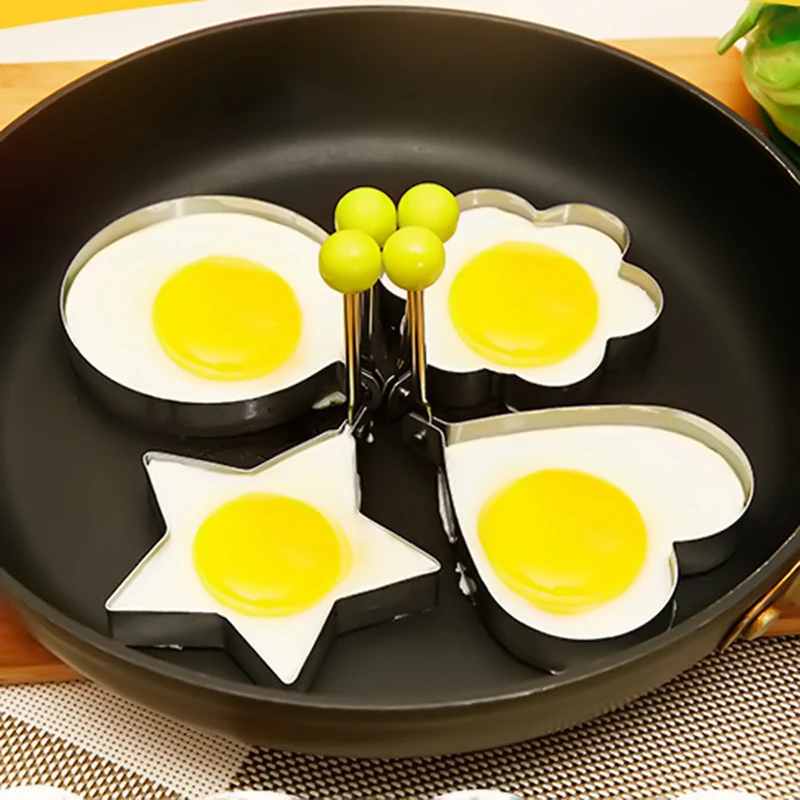 

3 Style Stainless Steel Fried Egg Shaper Pancake Mold Omelette Mold Frying Egg Rings Cooking Tools Kitchen Accessories Gadget
