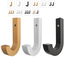 Креативный крючок, вешалка для спальни, специальная буква J дизайн, современный стиль J декоративный крючок, J деревянный крючок, несущий 10 кг