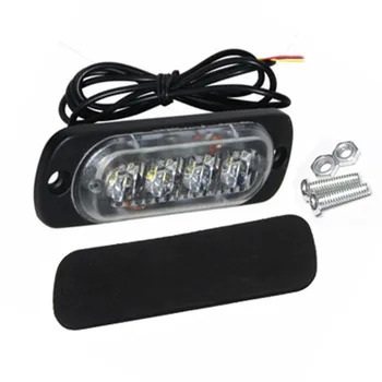 

2pcs Car styling Strobe Truck Pickup Police led Light warning Flashing Dash Emergency Vehicle amber 12V 24V turn lamp for toyota