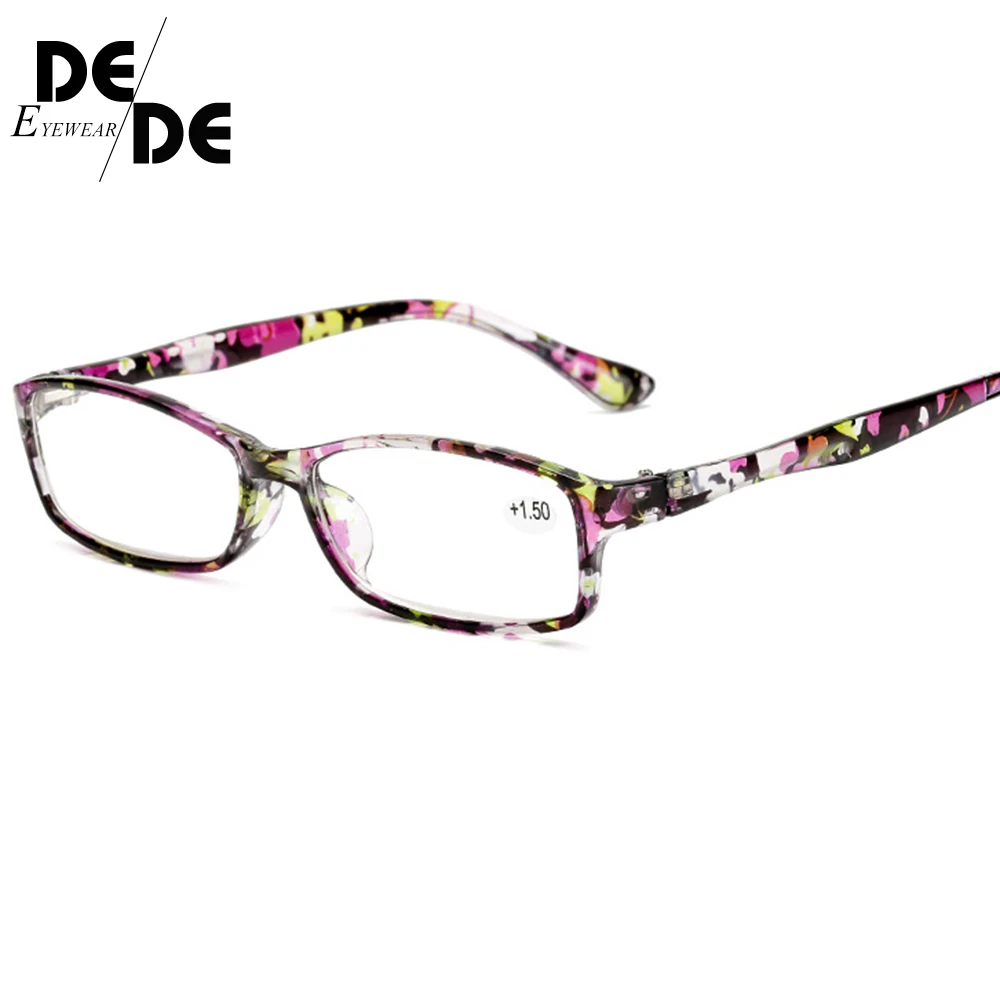 NEW Reading Glasses Unisex Diopter Glasses Male Reading Sunglasses Presbyopic Eyeglasses+1.0+1.5+2.0+2.5+3.0+3.5+4.0 - Цвет оправы: purple