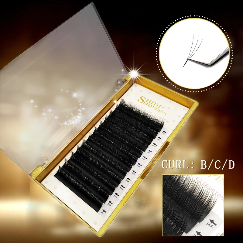 

2018 NEW blossom Camellia Lash Volume Eyelash Extension Multi Length Strip Length Tray Auto Fan Easy Volume