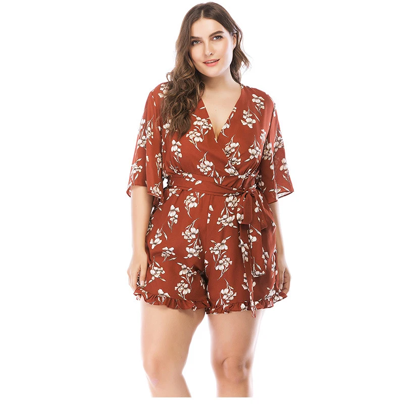 Большие размеры 5XL шорты женские комбинезоны Moda Mujer 2019 летние комбинезоны комбинезон Комбинезоны для женщин одежда
