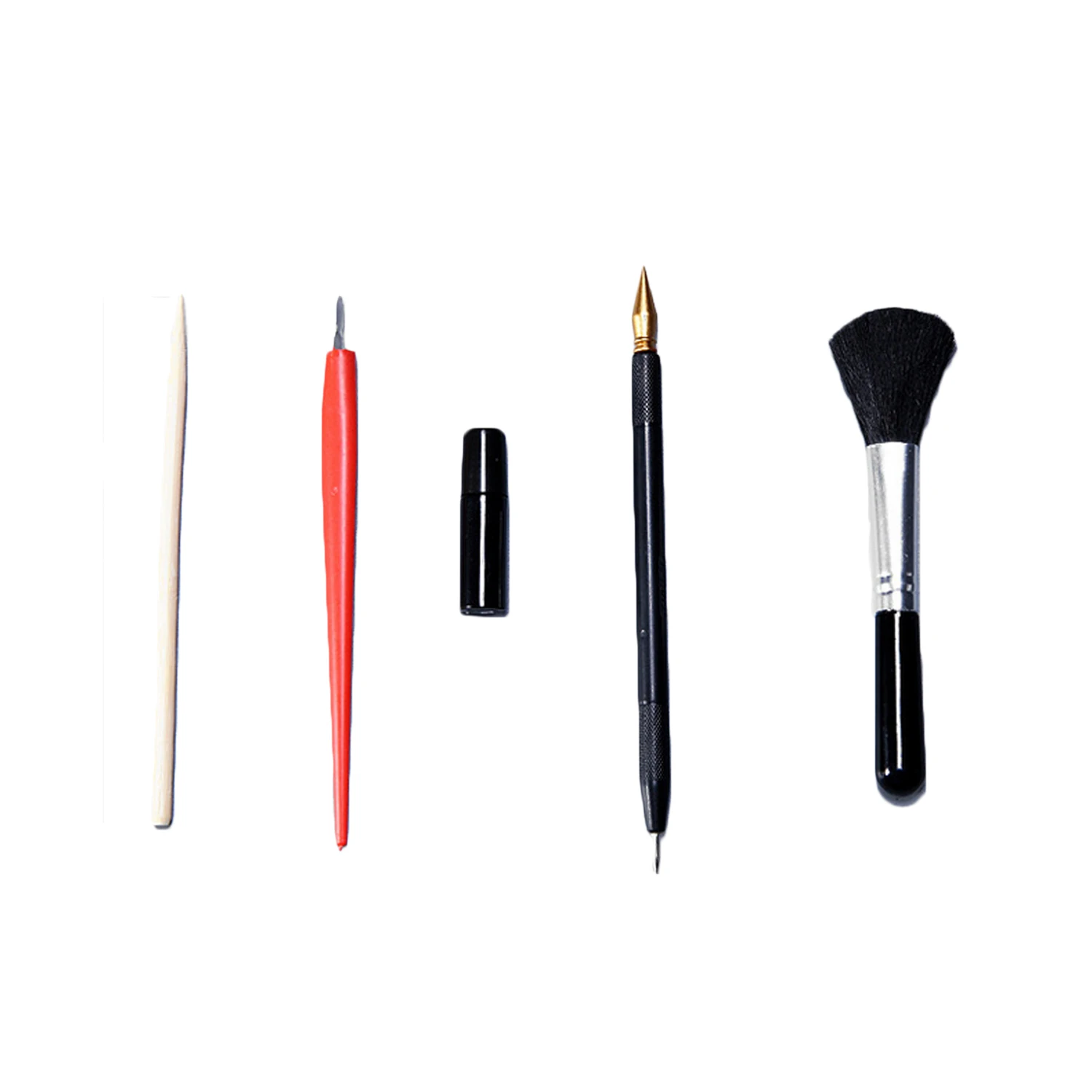 

5 PCS Painting Drawing Arts Tools Set Stick Scraper Repair Fluid Scratch Pen Black Brush Sketch Art Painting Papers Boards Toys