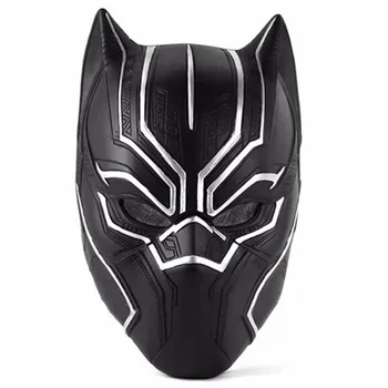 

American Captin Black Panther PVC Mask Helmet Props for Adult Halloween Costume