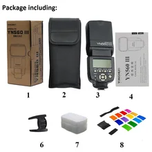 YONGNUO YN560III YN560-III YN560 III Беспроводной вспышки Speedlite вспышка для Canon Nikon Olympus Panasonic Pentax Камера
