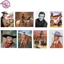 Алмазная живопись eigen foto американская звезда Джон Уэйн на заказ алмазная живопись бриллиантовый рисунок Рождество карты bordado diamante