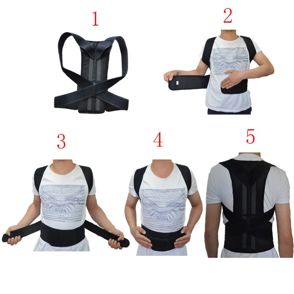 

Shoulder Back Posture Corrector Lumbar Brace Spine Support Belt Adjustable Adult Corset Posture Correction Belt Health Care