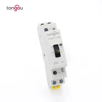 

2P 25A 2NO 220V/230V 50/60HZ Din rail Household AC Modular contactor with Manual Control Switch