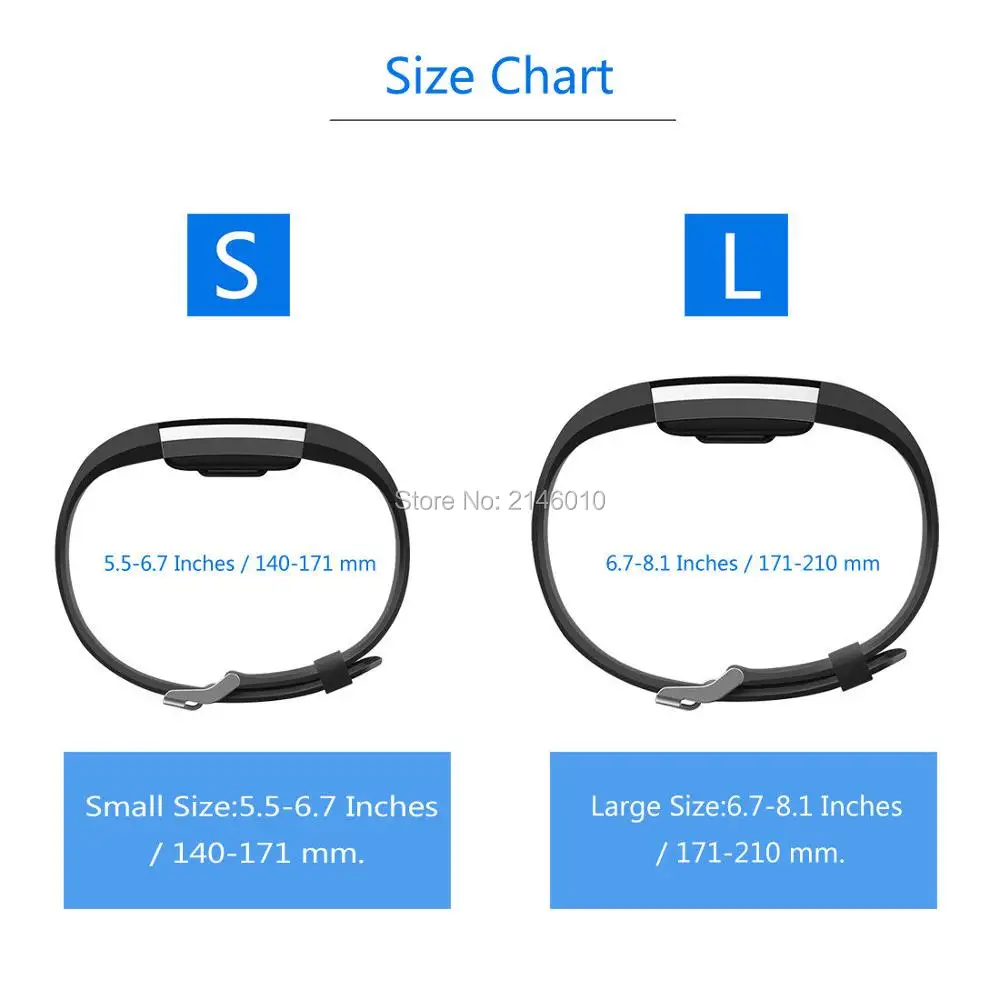 3 pack replacement accessory silicone wristbands watch band strap size chart for fitbit