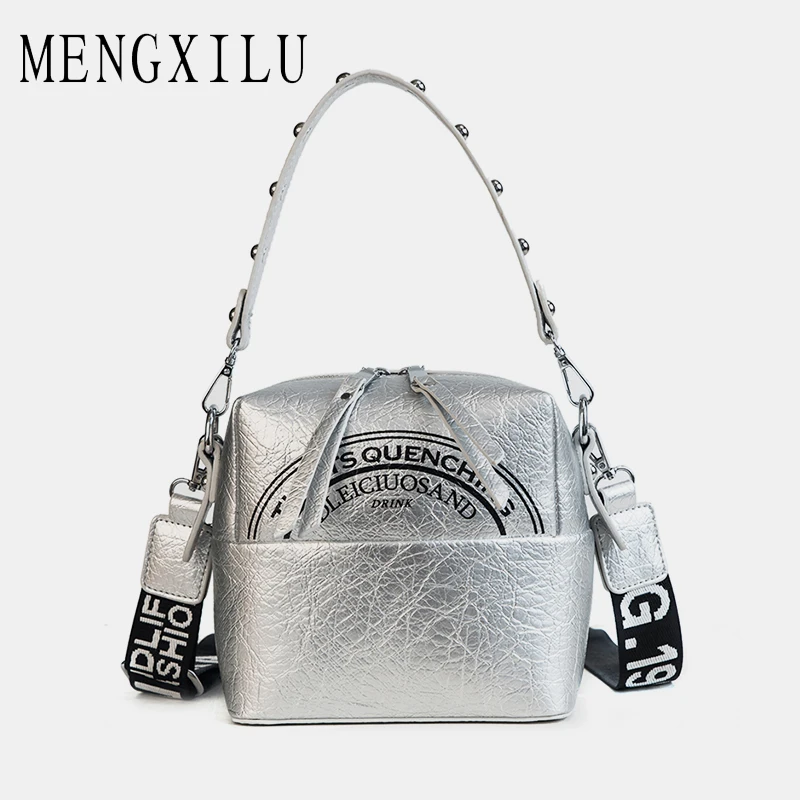 MENGXILU, широкий плечевой ремень, сумки через плечо для женщин,, роскошные сумки, женские сумки, дизайнерские, высокое качество, кожа, сумка на плечо