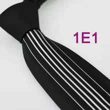 Coachella Мужские галстуки дизайн черный узел контрастная белая полоса два тона сплетенный галстук в деловом стиле для платья рубашки свадьбы