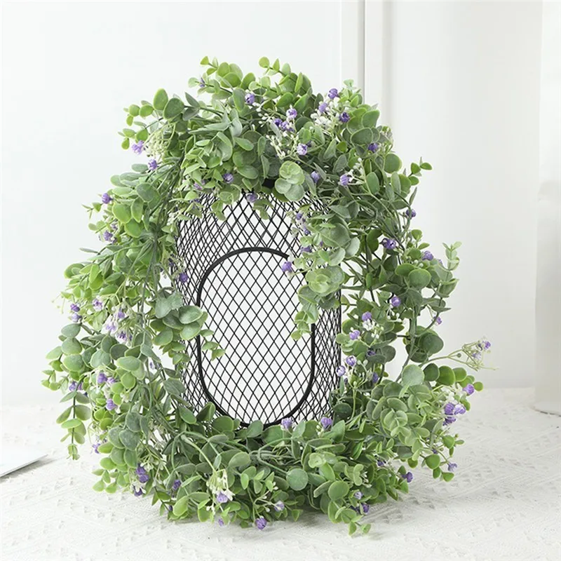  195CM Faux Eucalyptus Garlands Artificial Plant Leaves Vines Greenery Garland Wedding Backdrop Home