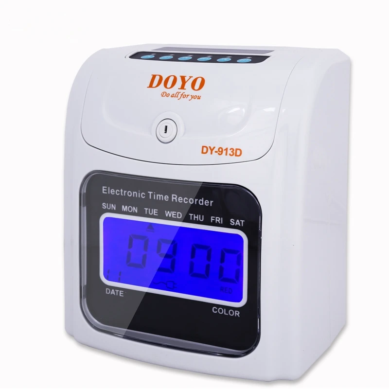 Electronic time clocks English Electronic attendance machine Employee labor card battery Power outage available English