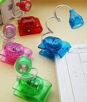 

100% Brand New Popular Mini Clip-On Flexible Bright LED Light Book Lamps Mini Portable Book Lights Unique