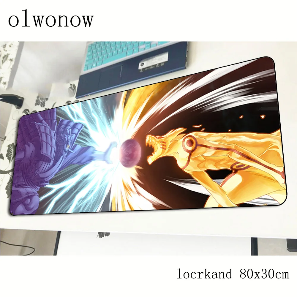  Naruto mousepad 80x30cm HD pattern gaming mouse pad big gamer mat cool new game computer desk padmo