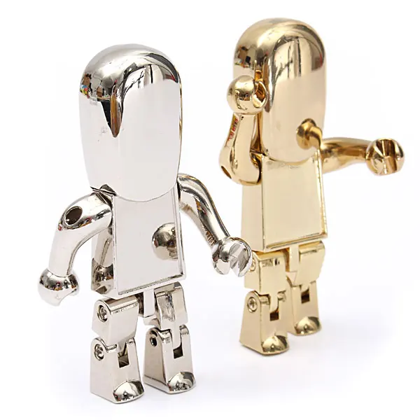 Лучший Горячие Продажи Металла Робот 2.0 16 ГБ 32 ГБ 64 ГБ USB Flash Drive Памяти Stick Usb Флэш Накопитель 2 ТБ 1 ТБ Pendriver Диск По Ключевым Подарок карты