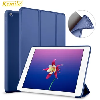 

for iPad 2018 9.7 inch Case,Kemile Auto Sleep Wake up Stand Cover For iPad 9.7 2017 2018 Case A1822 A1823 A1893 A1954 Case