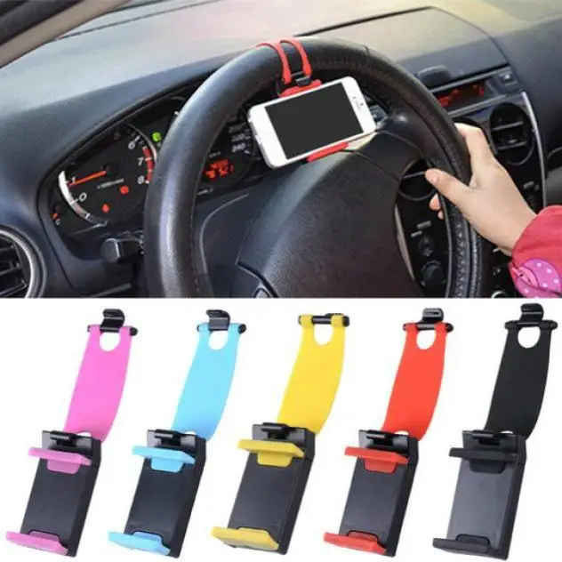 

Mobile phone seat bicycle clip rubber band rack hang buckle car steering wheel cellphone bracket