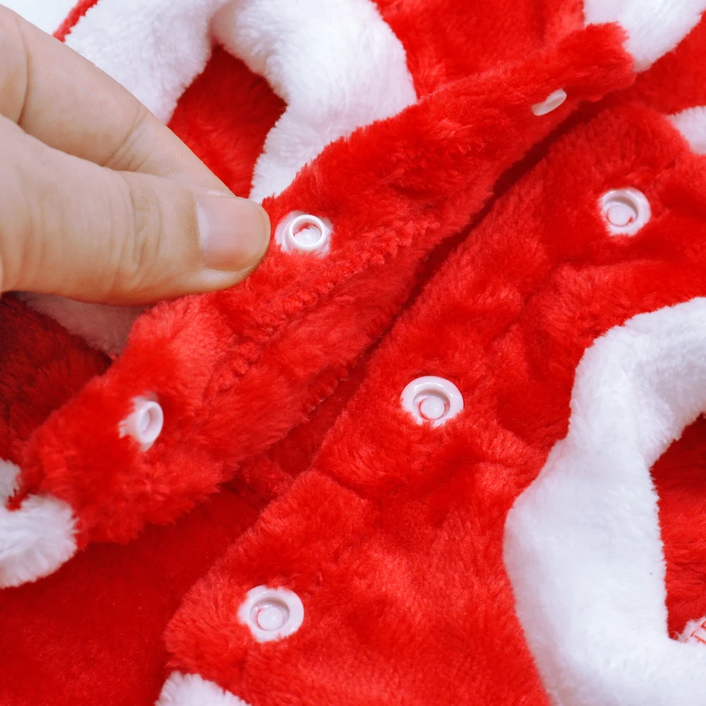 Рождественская Одежда для собак, костюм Санта-Клауса для маленьких собак, домашний Йоркширский питомец, одежда для кошек, куртка, пальто, костюм для домашних животных