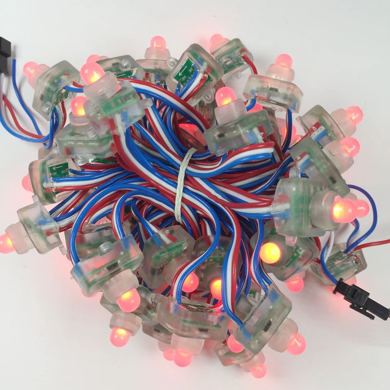 Высококачественная диффузионная цифровая RGB светодиодная Пиксельная гирлянда