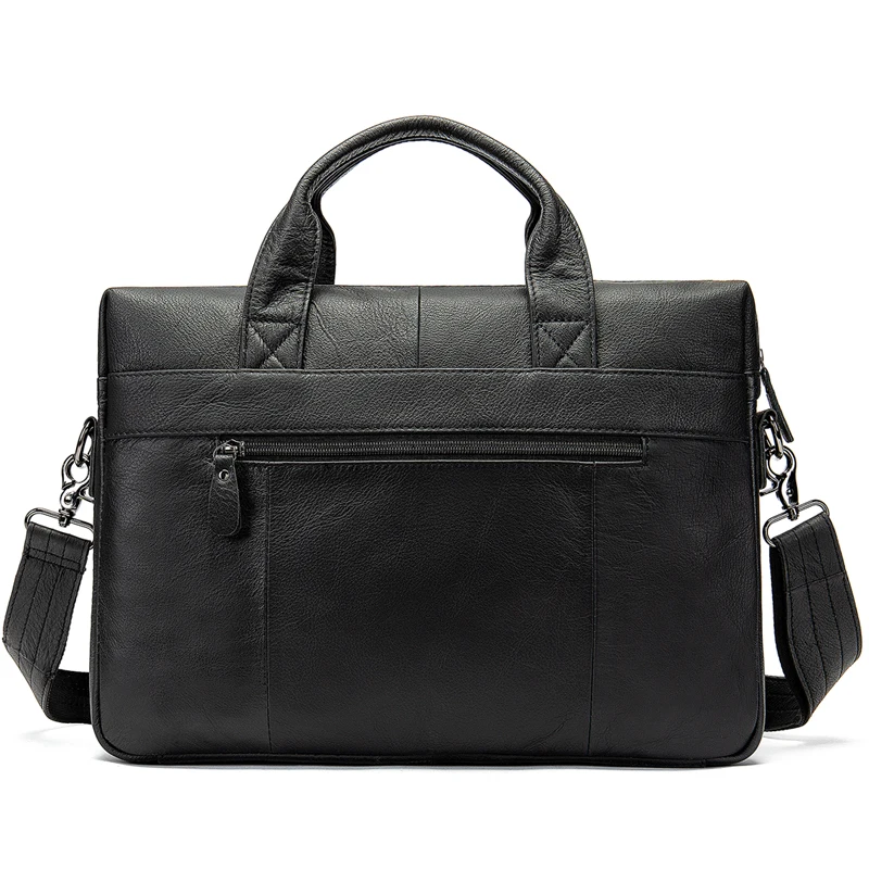 WESTAL genuine leather bag for men's briefcase bussiness laptop bags for documents messenger handbags tote briefcase 9005