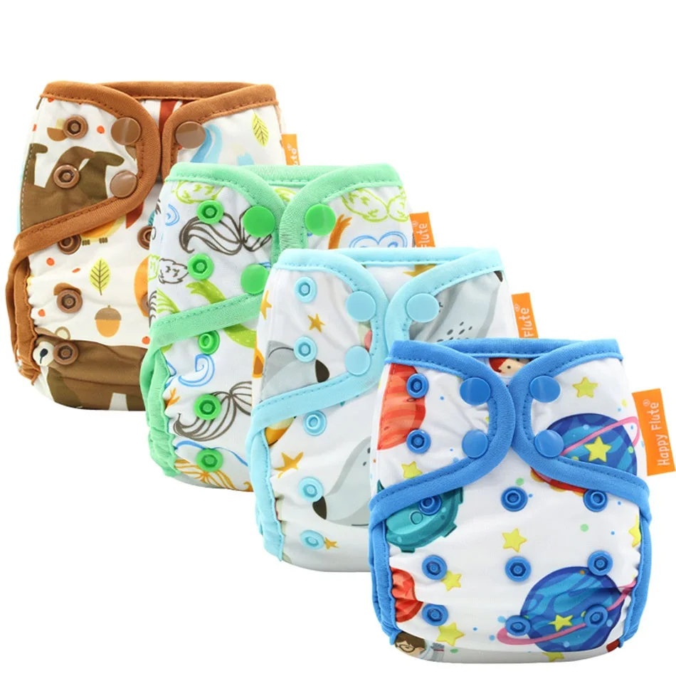 Happyflute2017 Washable Baby Cloth Diaper Cover Waterproof Cartoon Owl