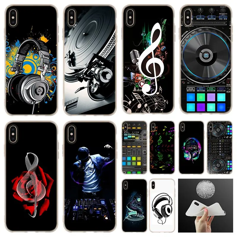 

For iphone x case ddj dj music soft silicone Phone Case cover For iPhone 7 8 Plus XR XS Max 5.8 6.5 6.1 2019 4 5 5S SE 6 6s case
