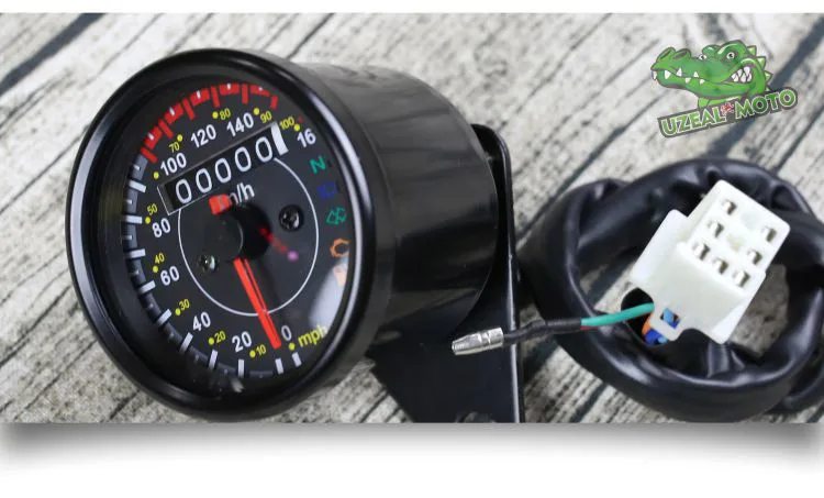 Retro motorcycles custom universal mini Stainless steel mechanical odometer speedometer mash