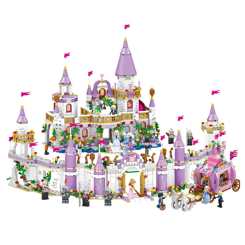 

731pcs Legoings Friends Princess Windsor's Castle DIY Model Building Blocks Kit Toys For Girl Birthday Christmas Gifts