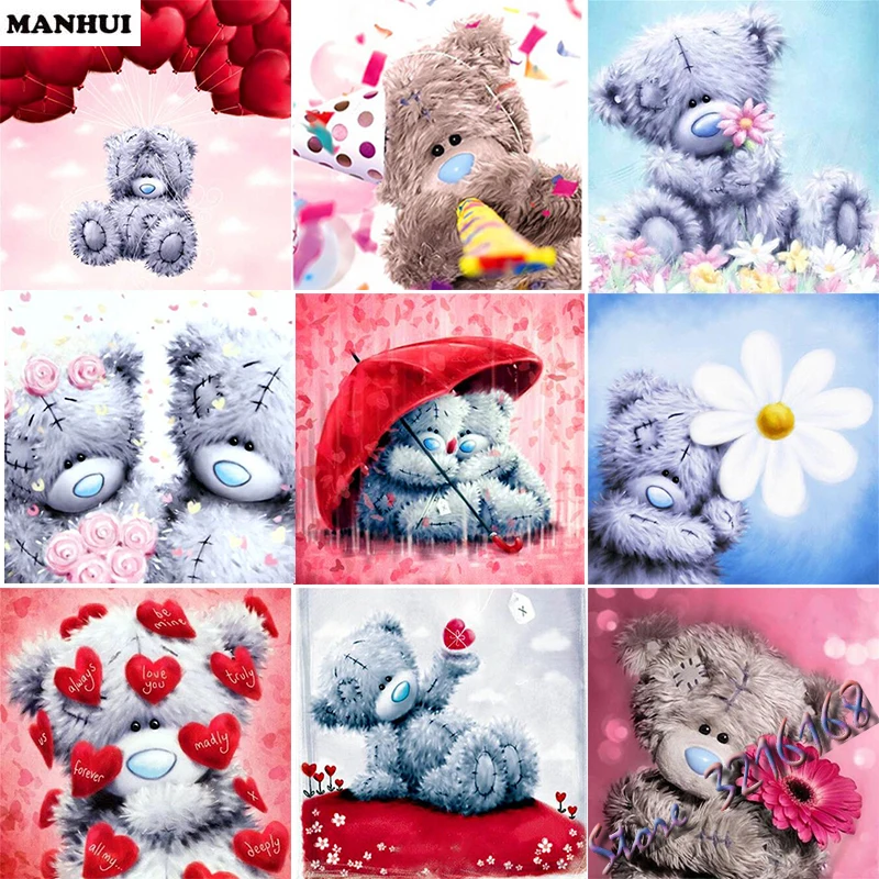 

Volledige vierkante / ronde diamant 5D DIY Diamond Painting "Cartoon bear" Diamond geborduurd Diamond Mosaic Home Decor SSC083