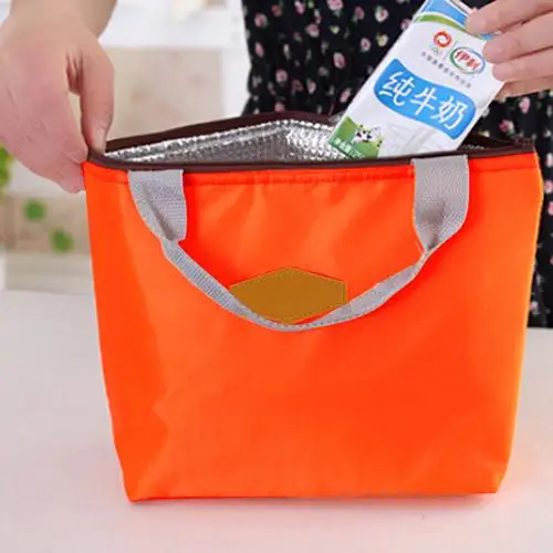

Solid Color Portable Thermal Insulated Cooler Waterproof Lunch Picnic Tote Storage Carry Bag