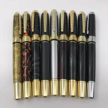 

Jinhao Rollerball Pen Medium Point 0.7mm Black Ink Metal Office Ballpoint Pens for Signature School Supplies Stationery