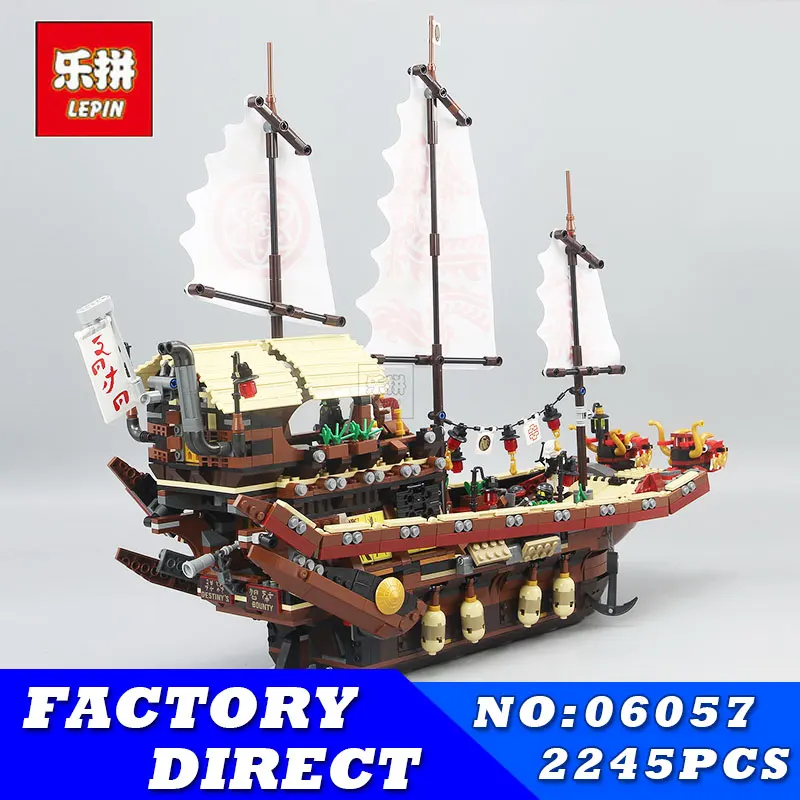 

LEPIN 06057 Pirates Final Fight of Destiny's Bounty anime action figures Building Block Bricks 2455pcs Toys for children 70618