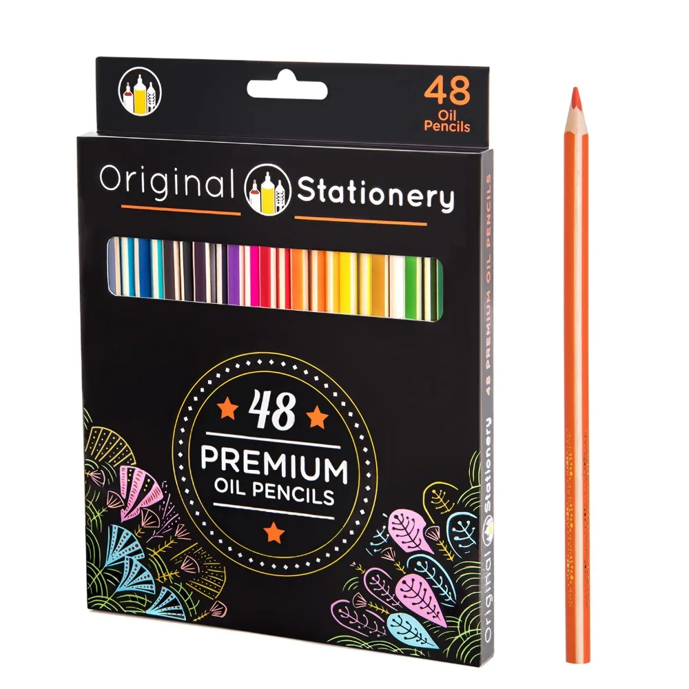 

Bianyo 48Colors Wood Colored Pencils Lapis De Cor Student Painting Oil Color Pencil For School Drawing Sketch Art Supplies