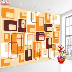 Shinehome-Абстрактные квадратный Цвет кирпич узор обои 3d фрески для стен 3 D Обои для гостиной 3 D росписи roll