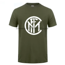 

GILDAN Mens t shirts fashion 2017 Inter Milan logo Printed t shirt Cotton O NECK short sleeved t-shirt Summer tshirt