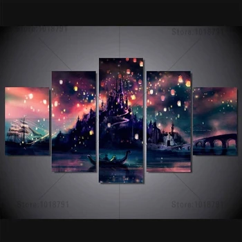 

Diy Square Diamond Painting Cross Stitch Sets Cartoon castle Diamond Mosaic Kits Diamond Embroidery Wall Stickers