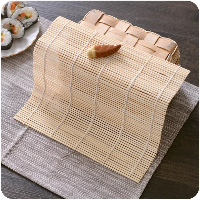 4 шт. 24x24 см Японский Суши рис прокатки ролик бамбуковый прокатки коврик суши DIY производитель коврик кухня еда инструмент для приготовления пищи гаджет cozinha