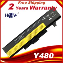 Аккумулятор HSW для ноутбуков LENOVO, новый 6-ячейный аккумулятор для LENOVO G580, Z380, Z380AM, Y480, G480, V480, Y580, G580AM, L11S6Y01, L11L6Y01