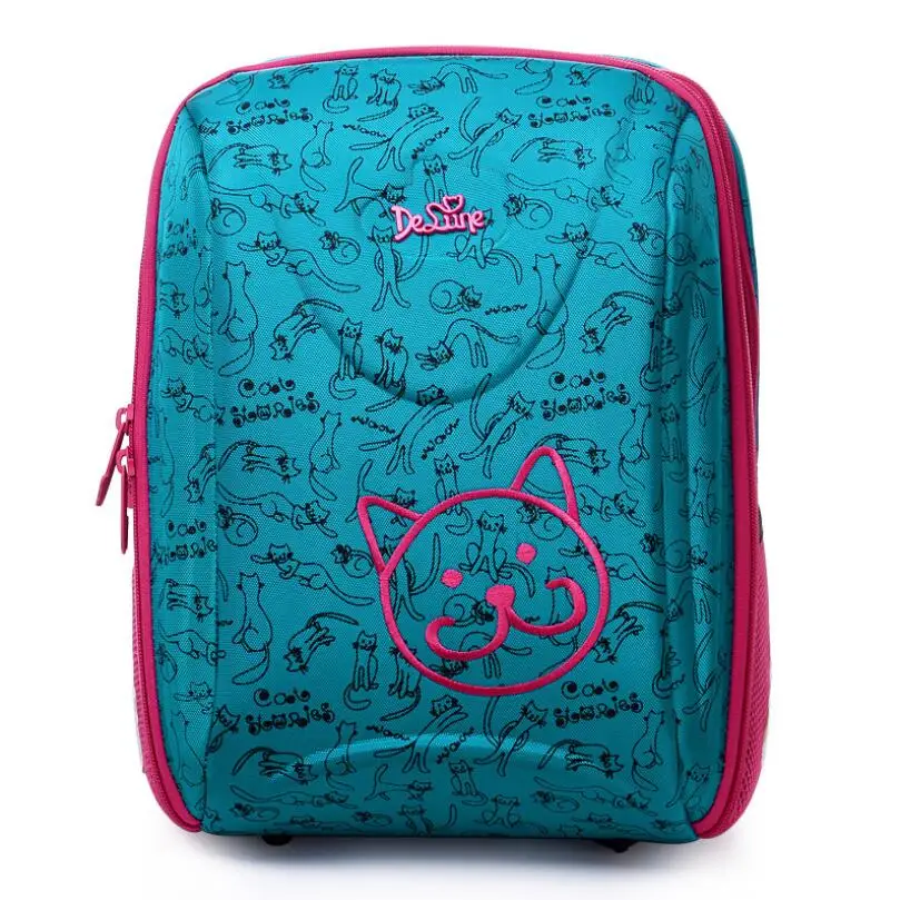 

Delune Brand Girls Boys Schoolbag 5-8 Years Kids Primary School backpacks Children 3D Orthopedic Waterproof Cartoon School bags