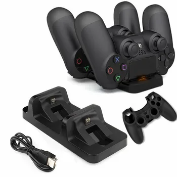 

Dual USB Charging Charger Dock Station Stand for Sony Playstation 4/Slim/Pro PS4 Joystick Controller Gaming Accessories