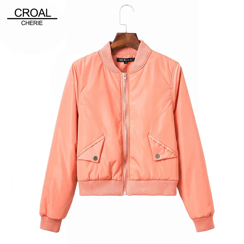 

S M L Fashion Pink Winter Jacket Women Solid Warm Pilots Outerwear Winter Coat Bomber Jacket Hip Hop Sport Suit Winter Windbreak